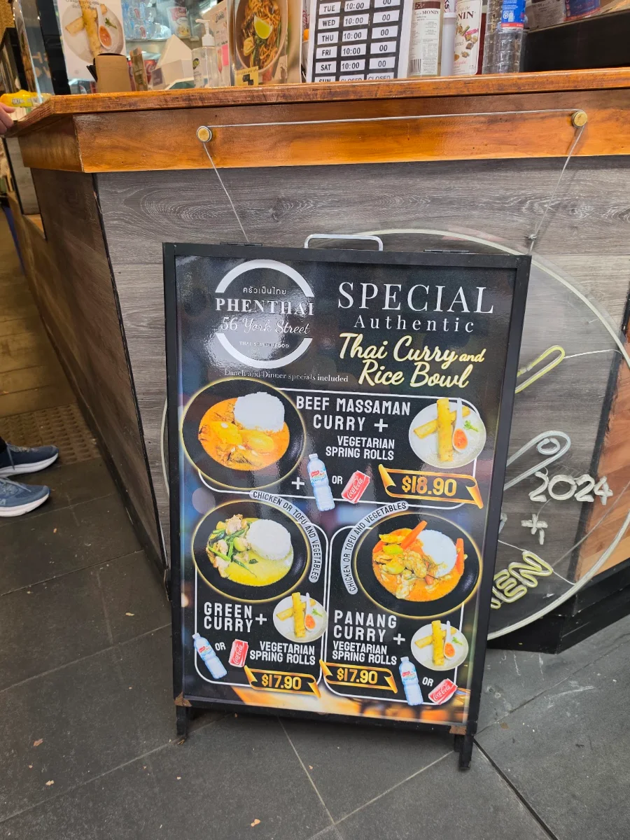 Menu, York Junction