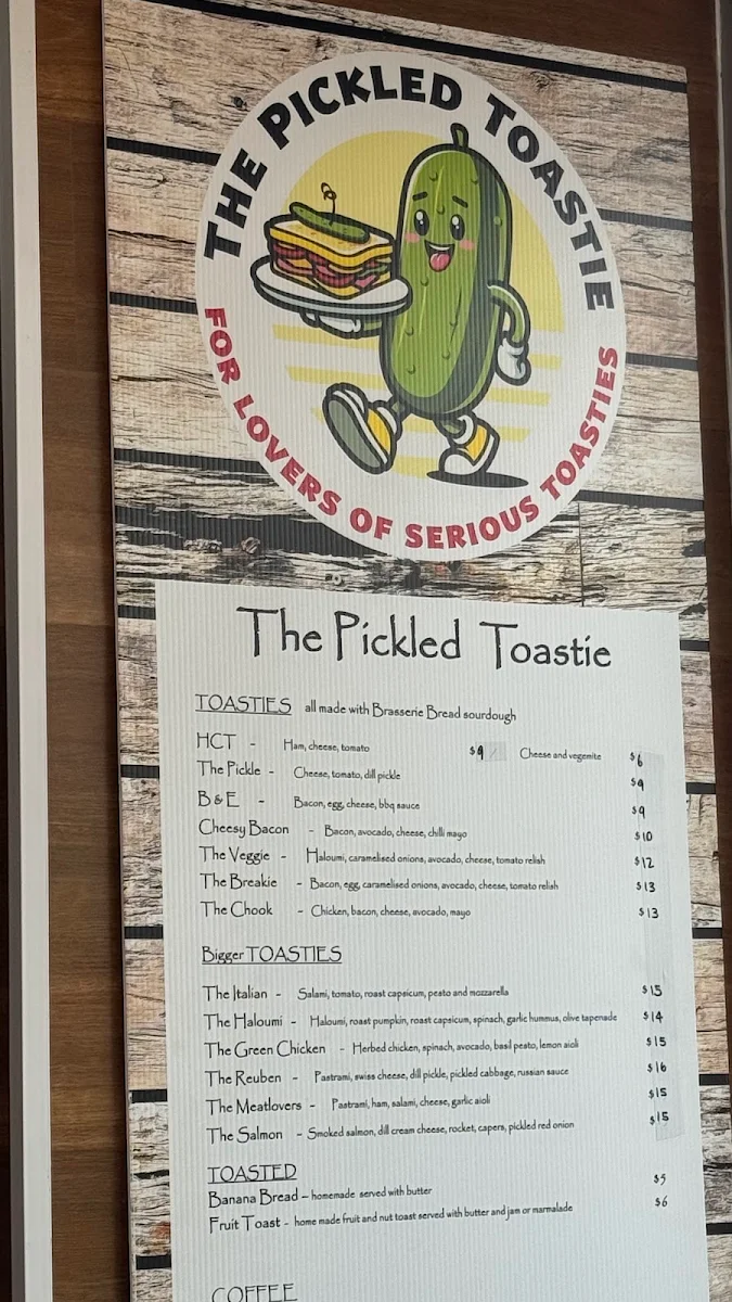 Menu, The Fat Pelican