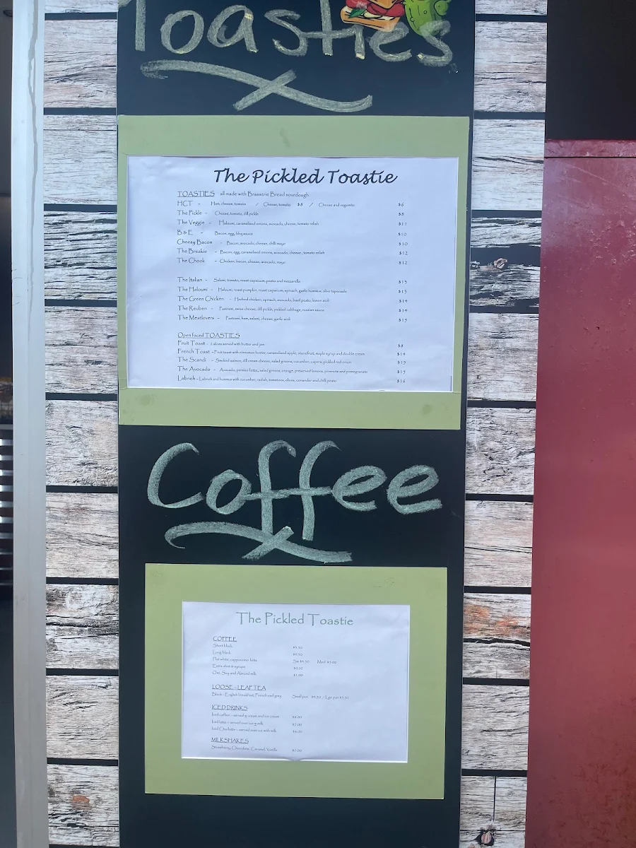 Menu, The Fat Pelican