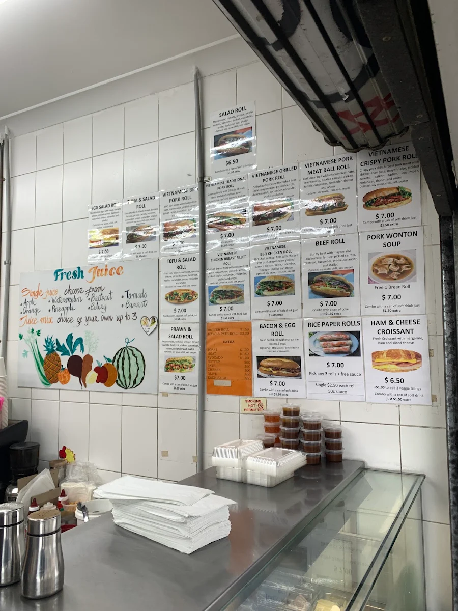 Menu, Norton Bakery Leichhardt