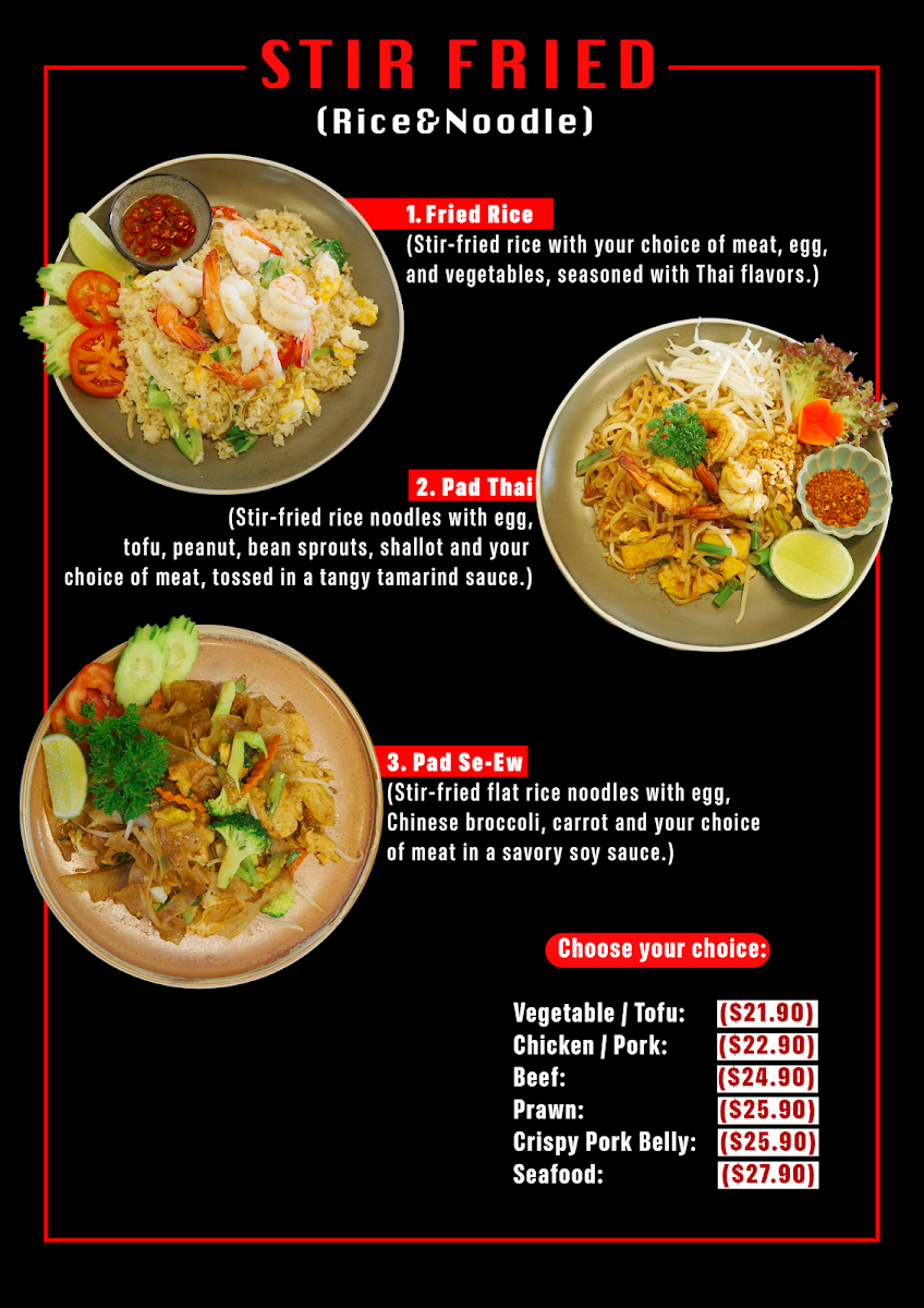 Menu, Soi.38 Thai Kitchen Surfers Paradise