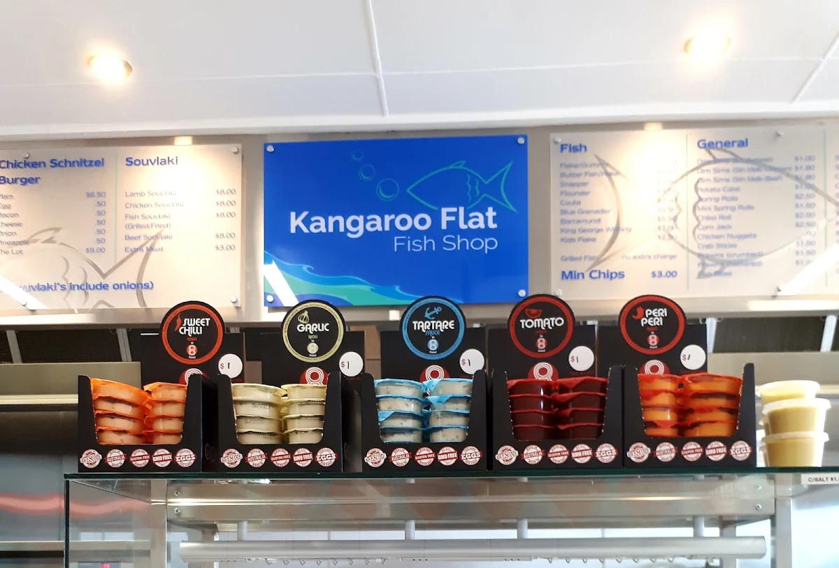 Menu, Kangaroo Flat Fish Shop (Next to Domino’s Pizza)