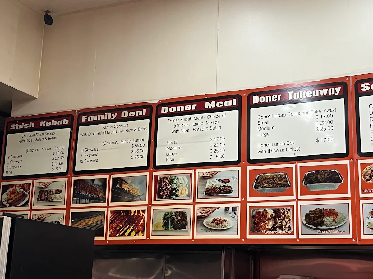 Menu, Afghan Charcoal Kebab