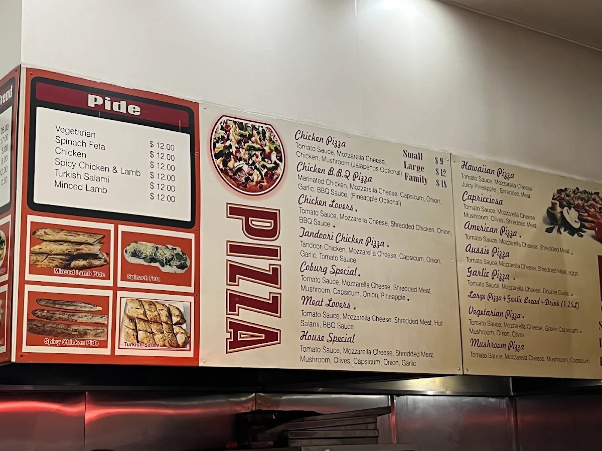 Menu, Afghan Charcoal Kebab