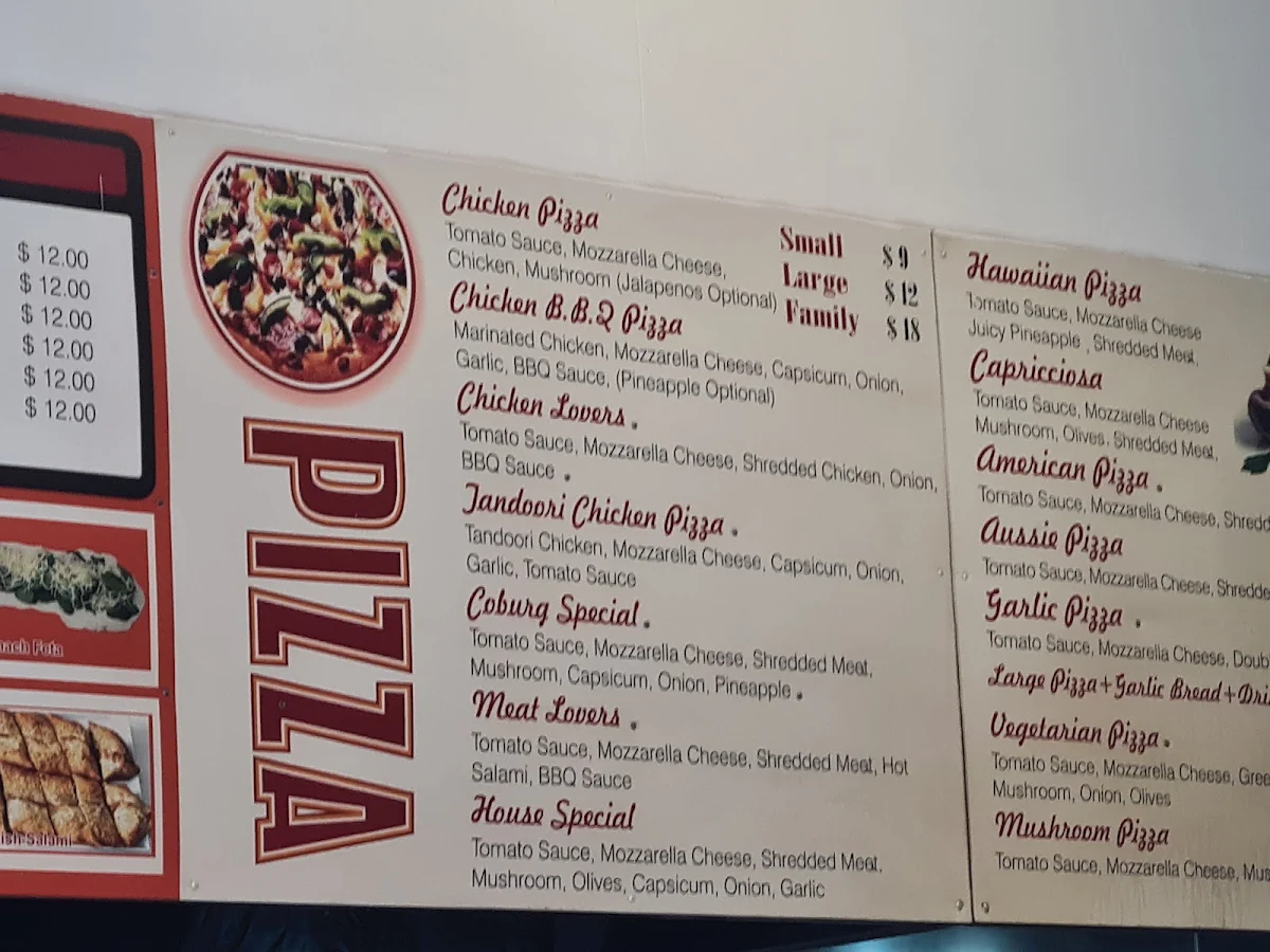 Menu, Afghan Charcoal Kebab