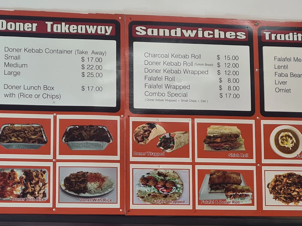 Menu, Afghan Charcoal Kebab