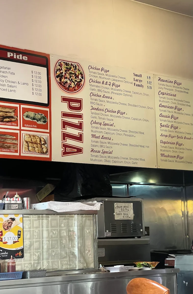 Menu, Afghan Charcoal Kebab
