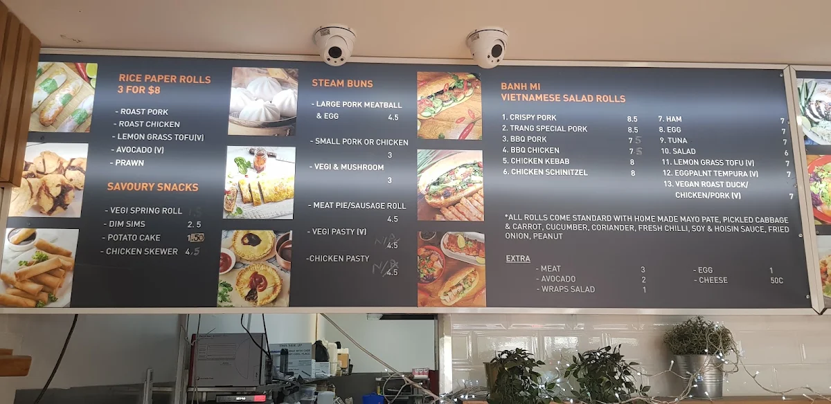 Menu, Trang Bakery & Cafe Toorak rd