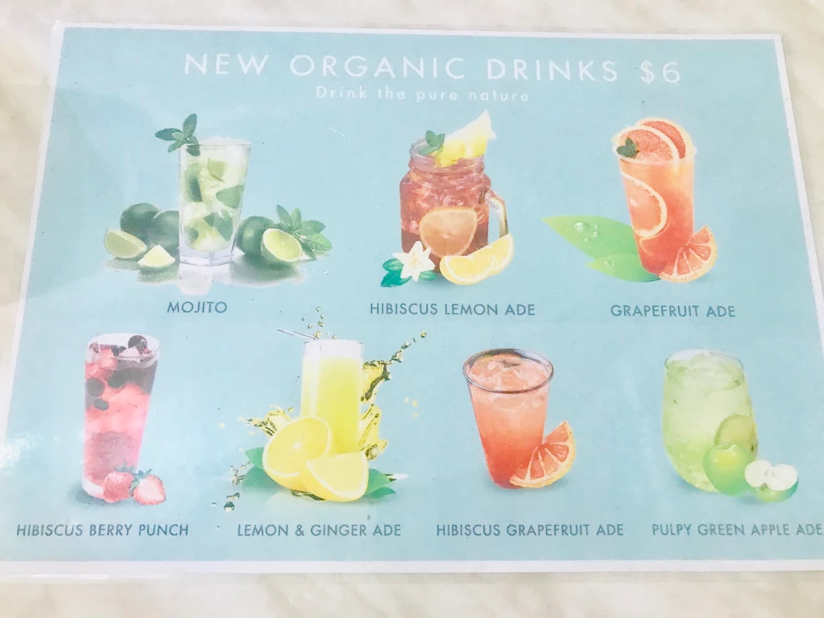 Menu, Fourth Fish Cafe & Restaurant