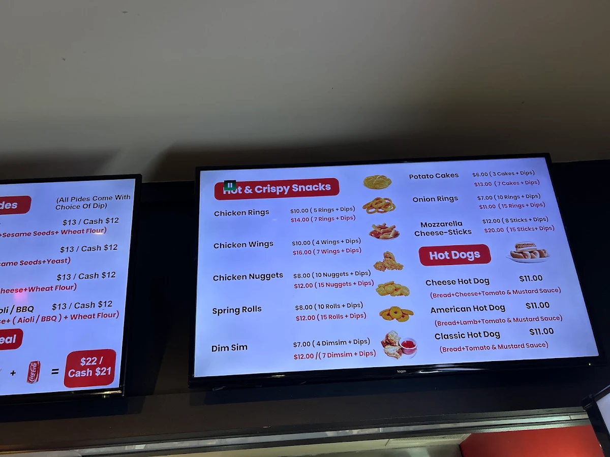 Menu, Balwyn Kebabs