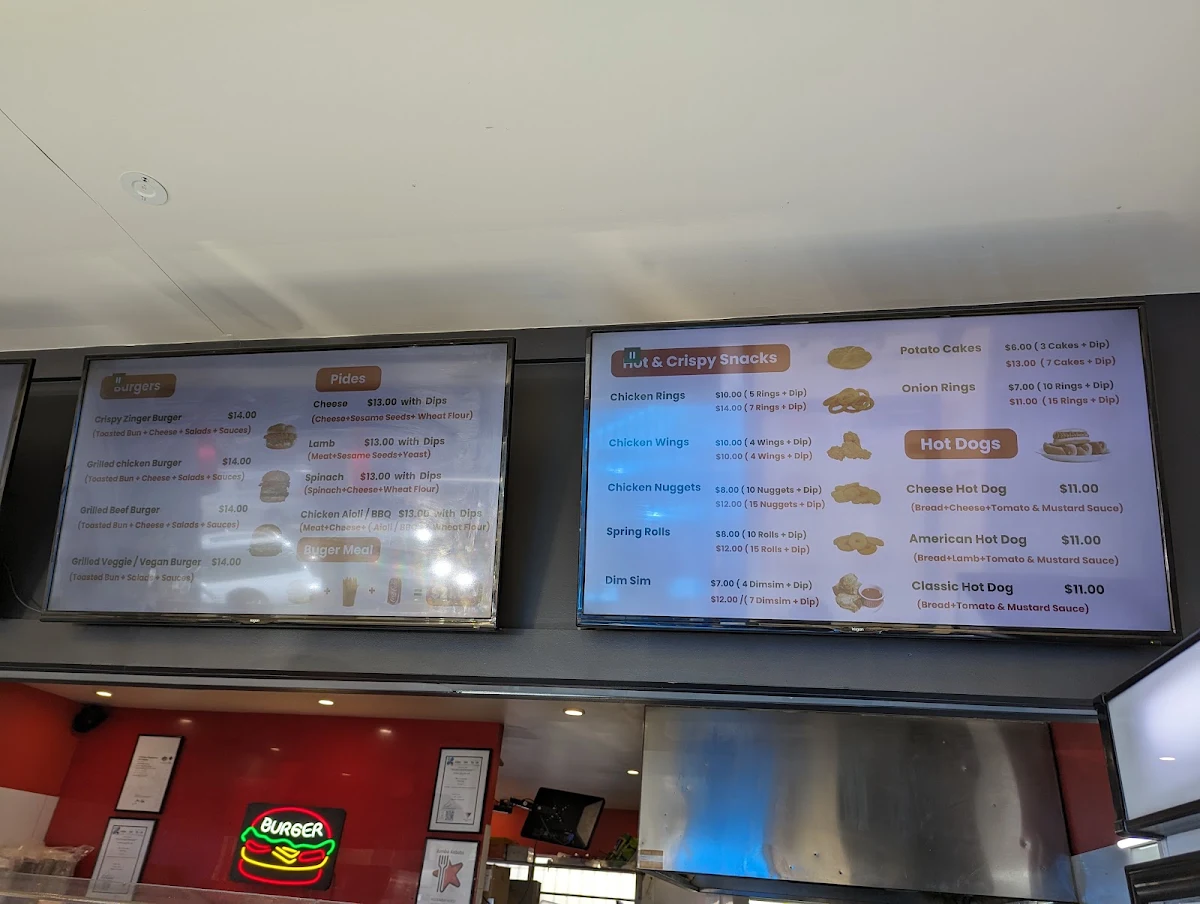 Menu, Balwyn Kebabs