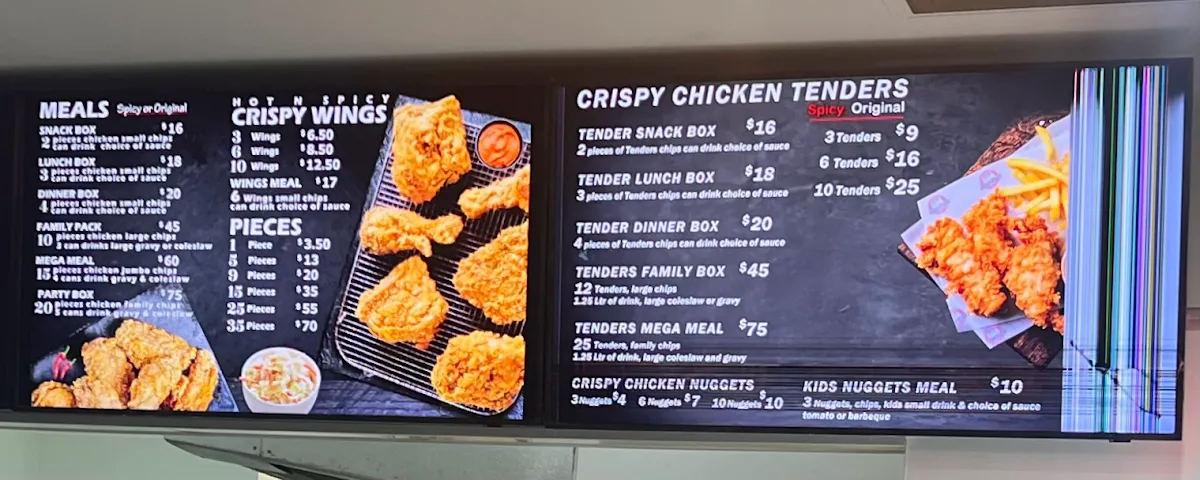 Menu, Broaster Chicken Kogarah (American Style Fried Chicken)