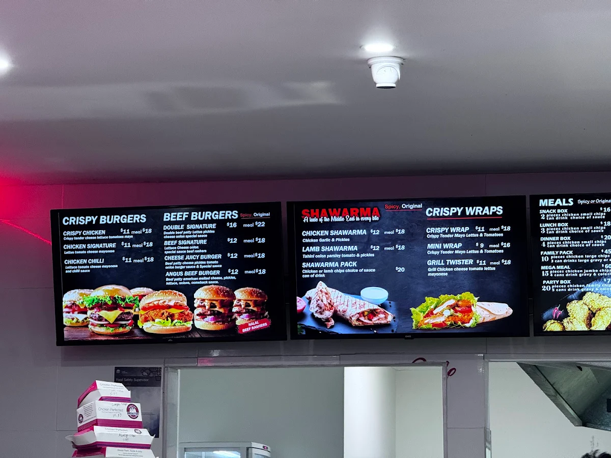 Menu, Broaster Chicken Kogarah (American Style Fried Chicken)