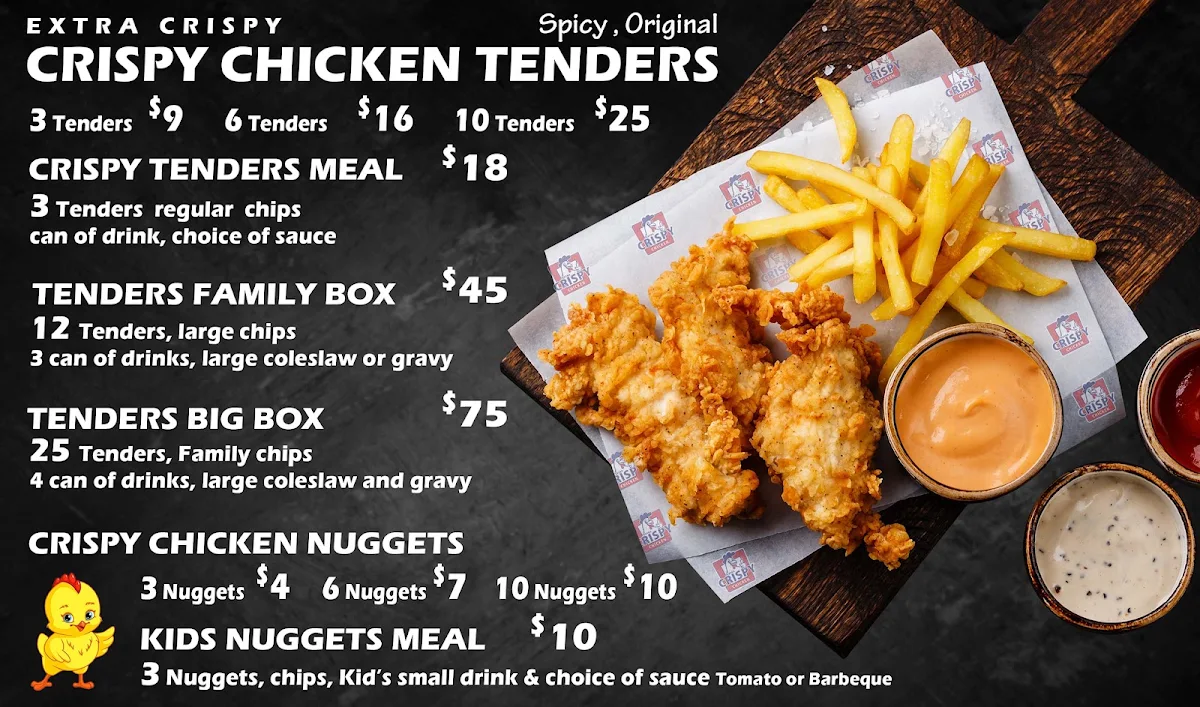 Menu, Broaster Chicken Kogarah (American Style Fried Chicken)