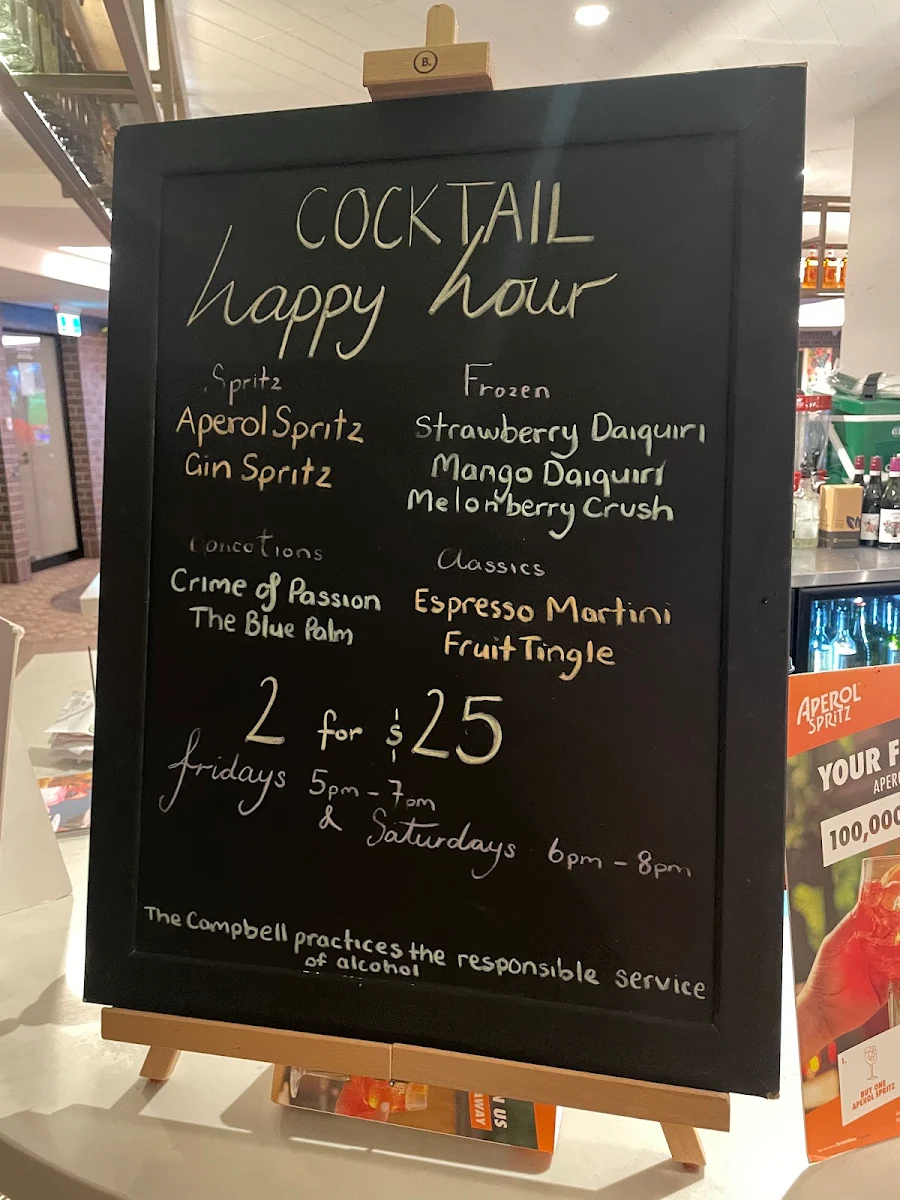Menu, The Campbell