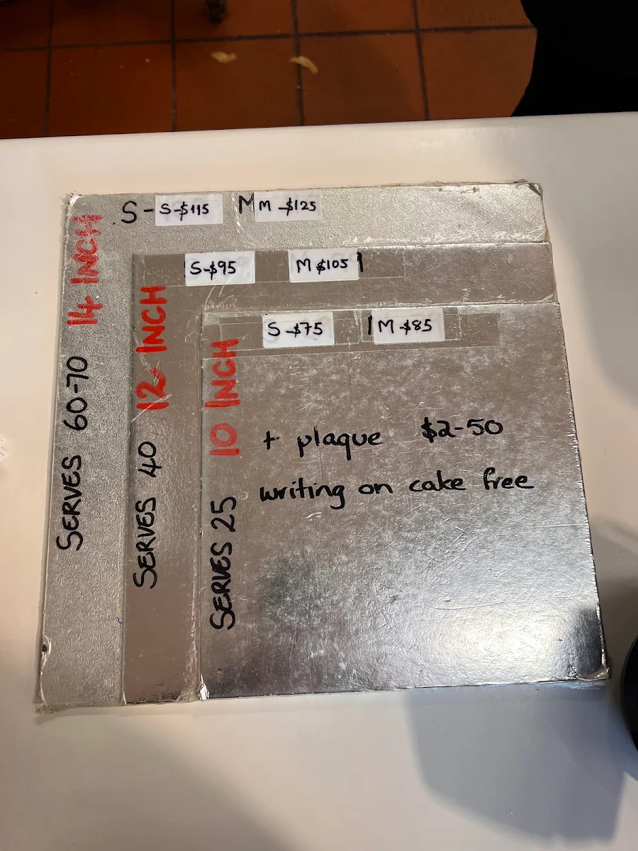 Menu, Mount Evelyn Bakery & Cafe