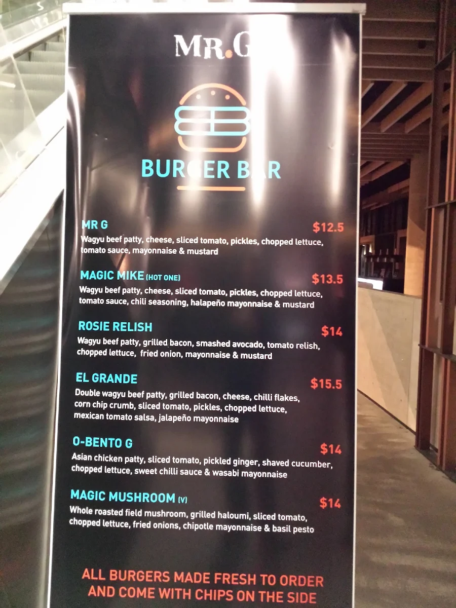 Menu, Mr Grazier