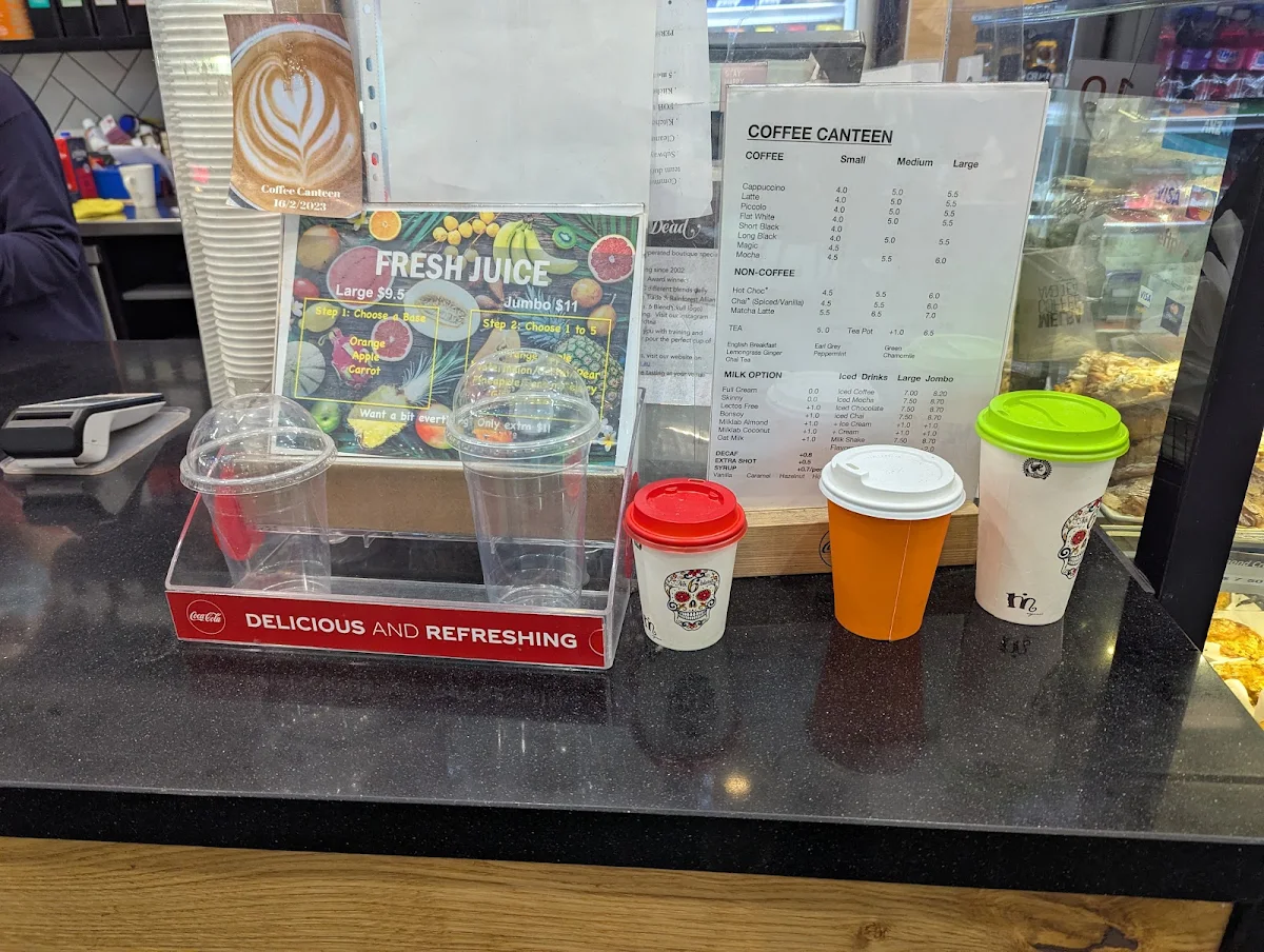 Menu, Coffee Canteen