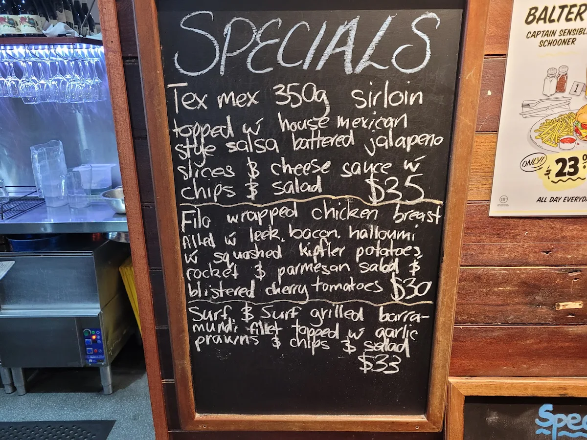 Menu, Federal Hotel