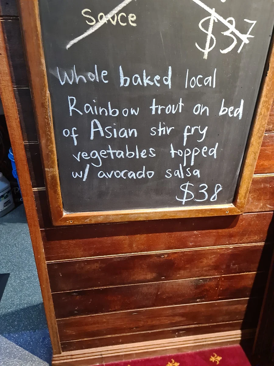 Menu, Federal Hotel