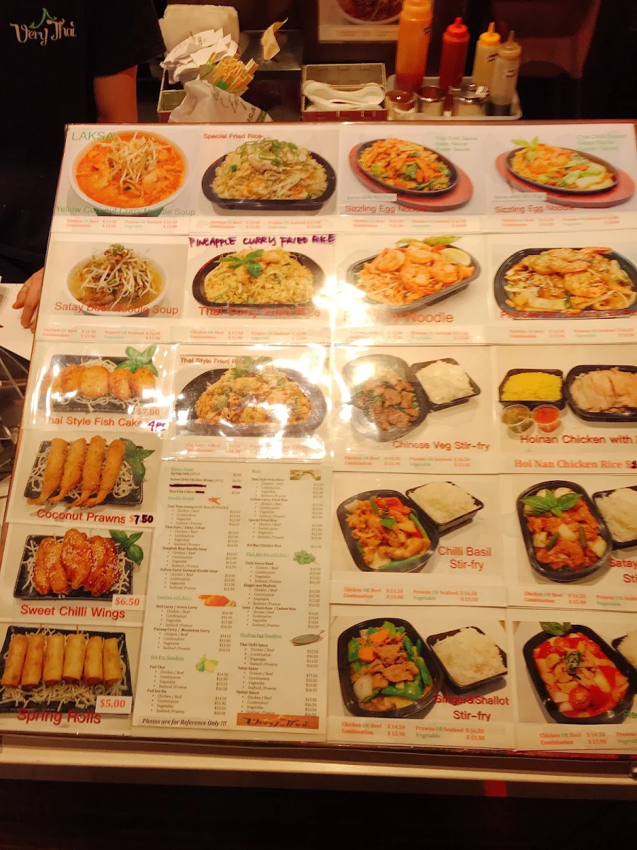 Menu, Very Thai (8 Street)