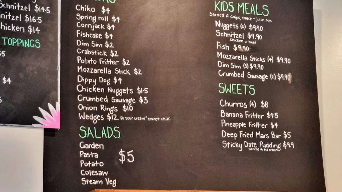 Menu, Rumbelows Restaurant
