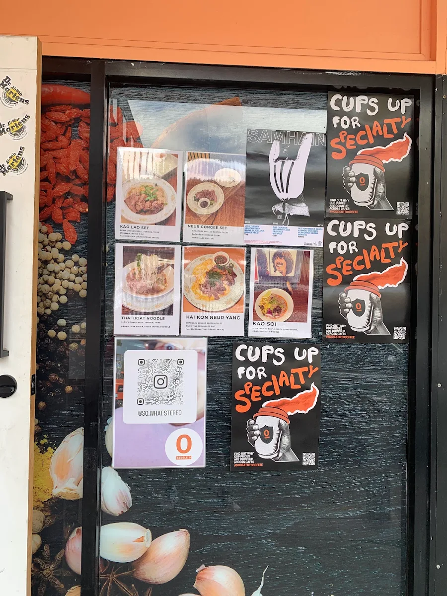 Menu, So What Stereo