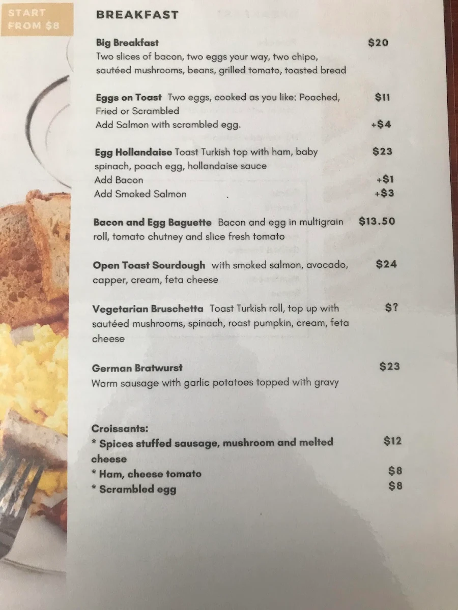 Menu, Rockin Beach Kitchen