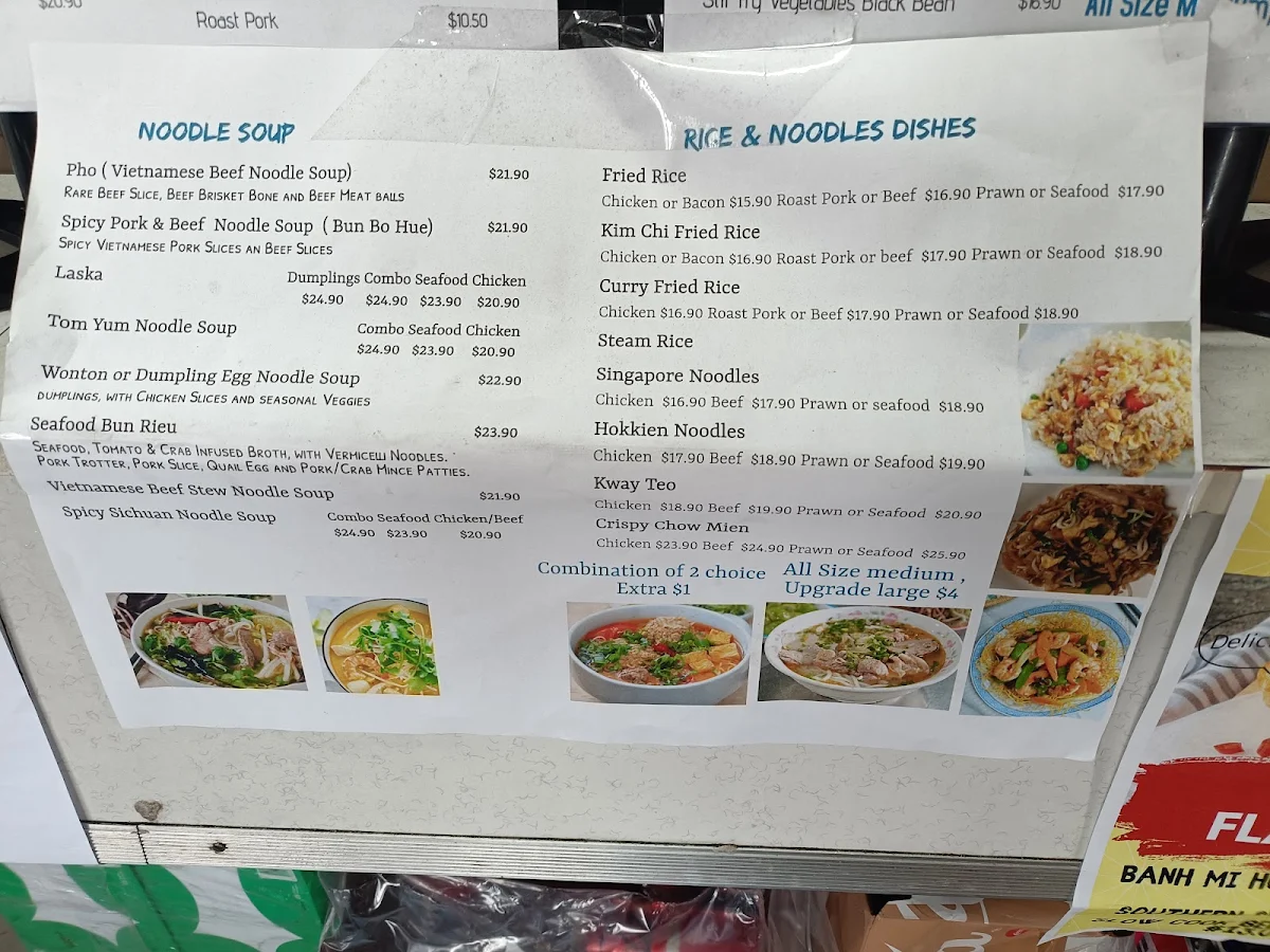 Menu, Infusion Asian Eatery
