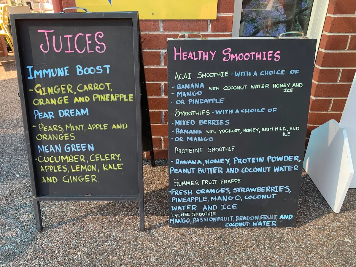 Menu, Valleyway Cafe