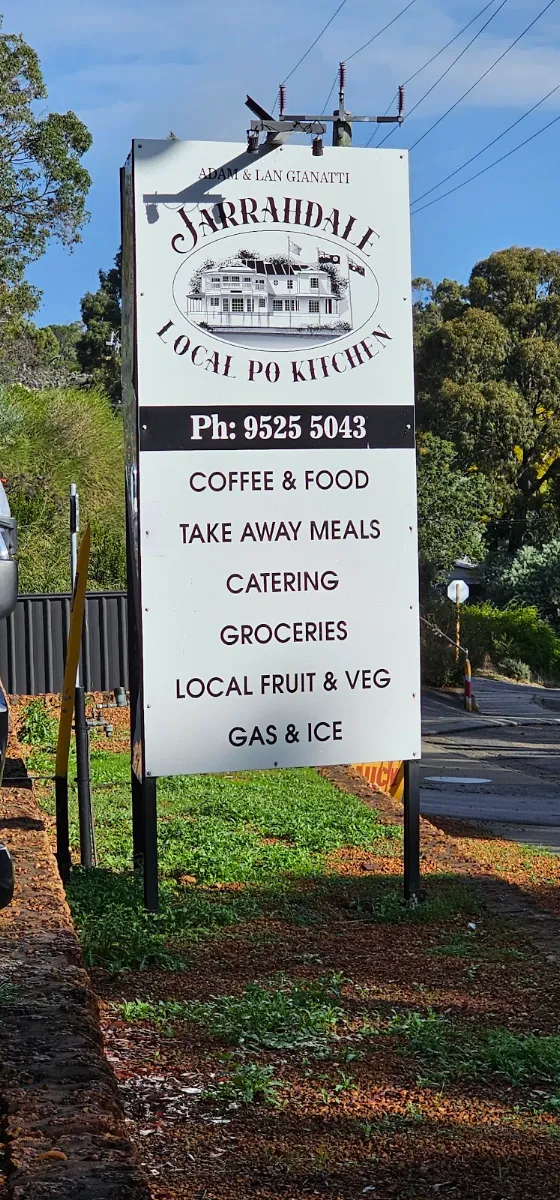 Menu, Jarrahdale Local Po Kitchen