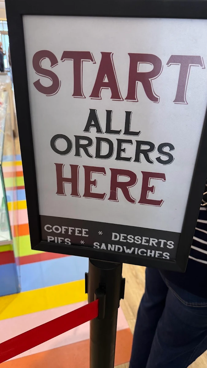 Menu, Gaffney's Bakery