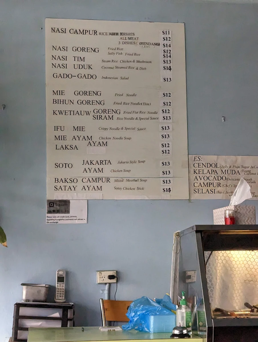 Menu, RIA SARI Indonesian Padang Take Away and Eat in Food