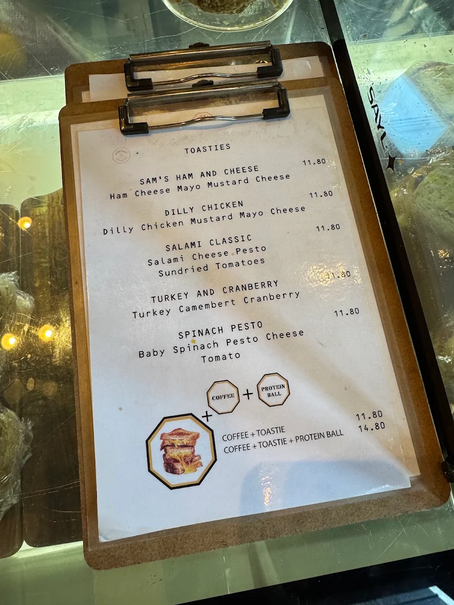 Menu, Pocket Espresso Cafe