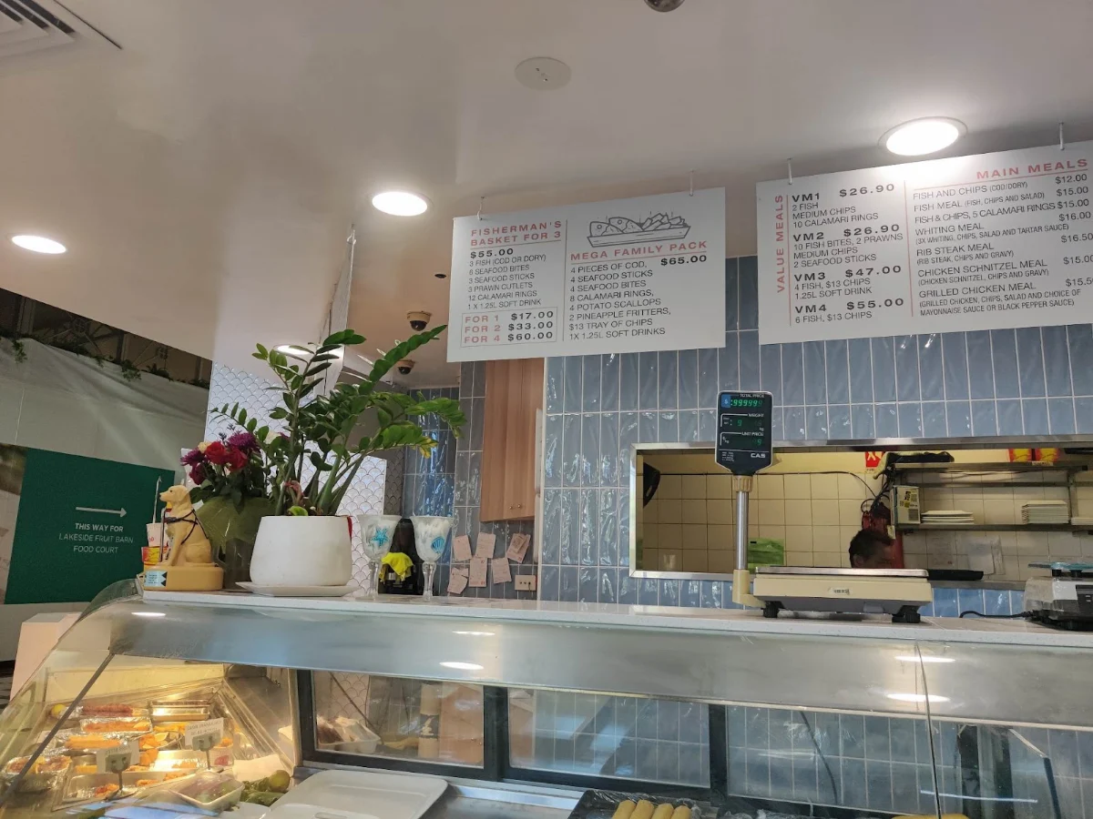 Menu, Lakes Seafood