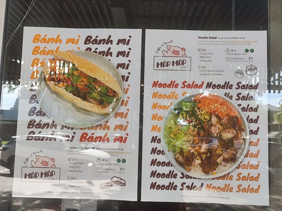 Menu, Mập Mập Cafe - The Piggy Coffee | Coffee, Brunch, Bánh mì, Phở