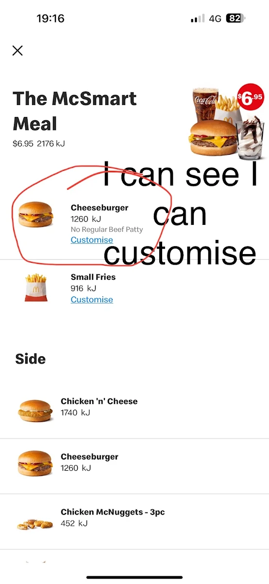 Menu, McDonald's St Albans