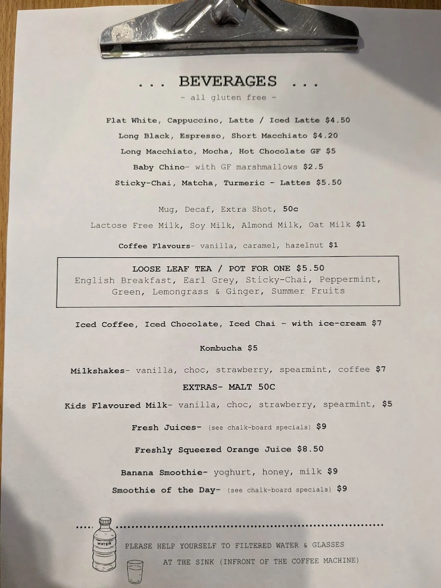 Menu, Sensations en Ardross