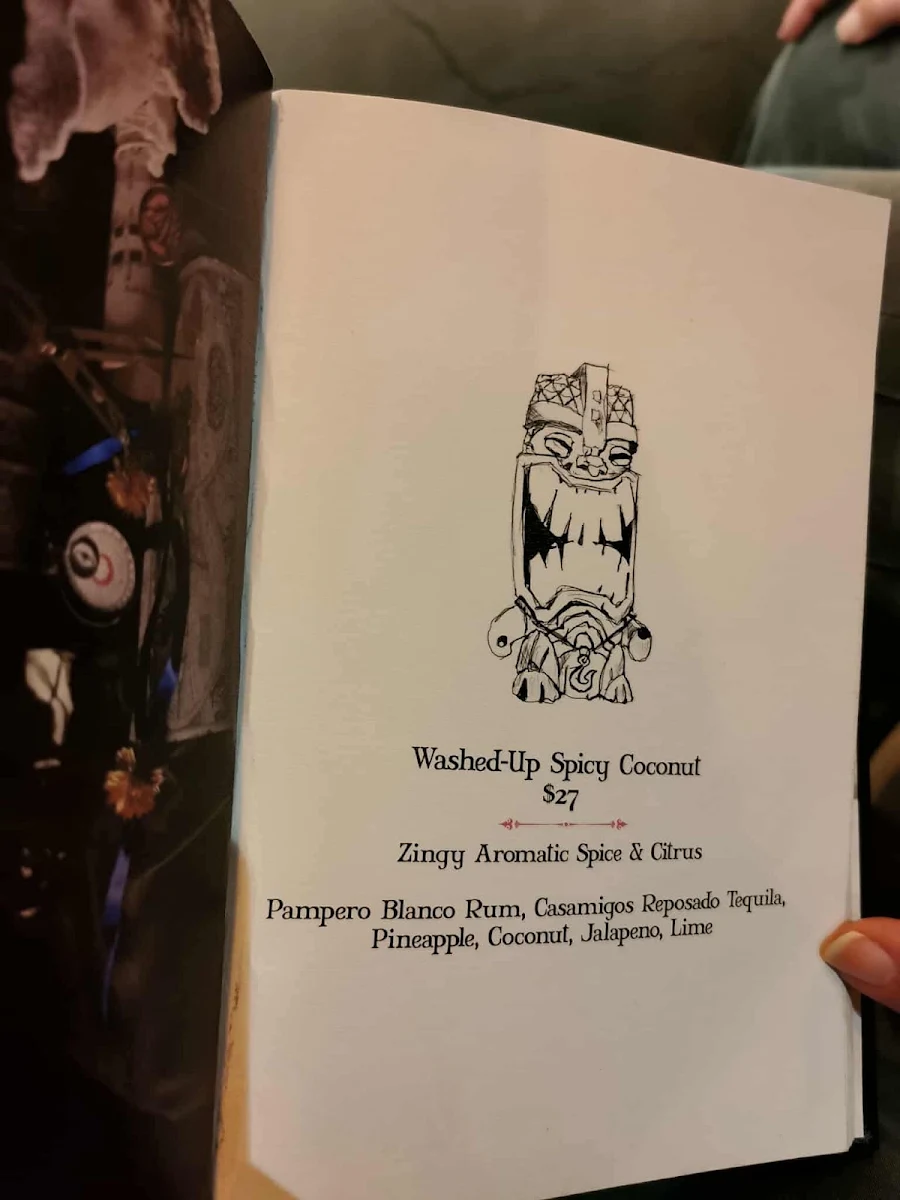Menu, Dr Gimlette Brisbane