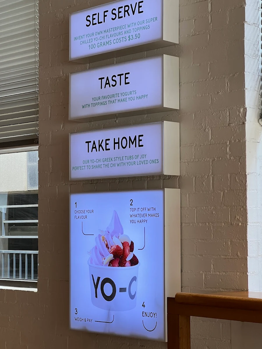 Menu, Yo-Chi