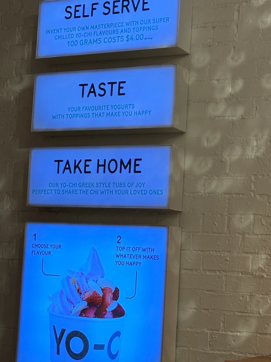 Menu, Yo-Chi