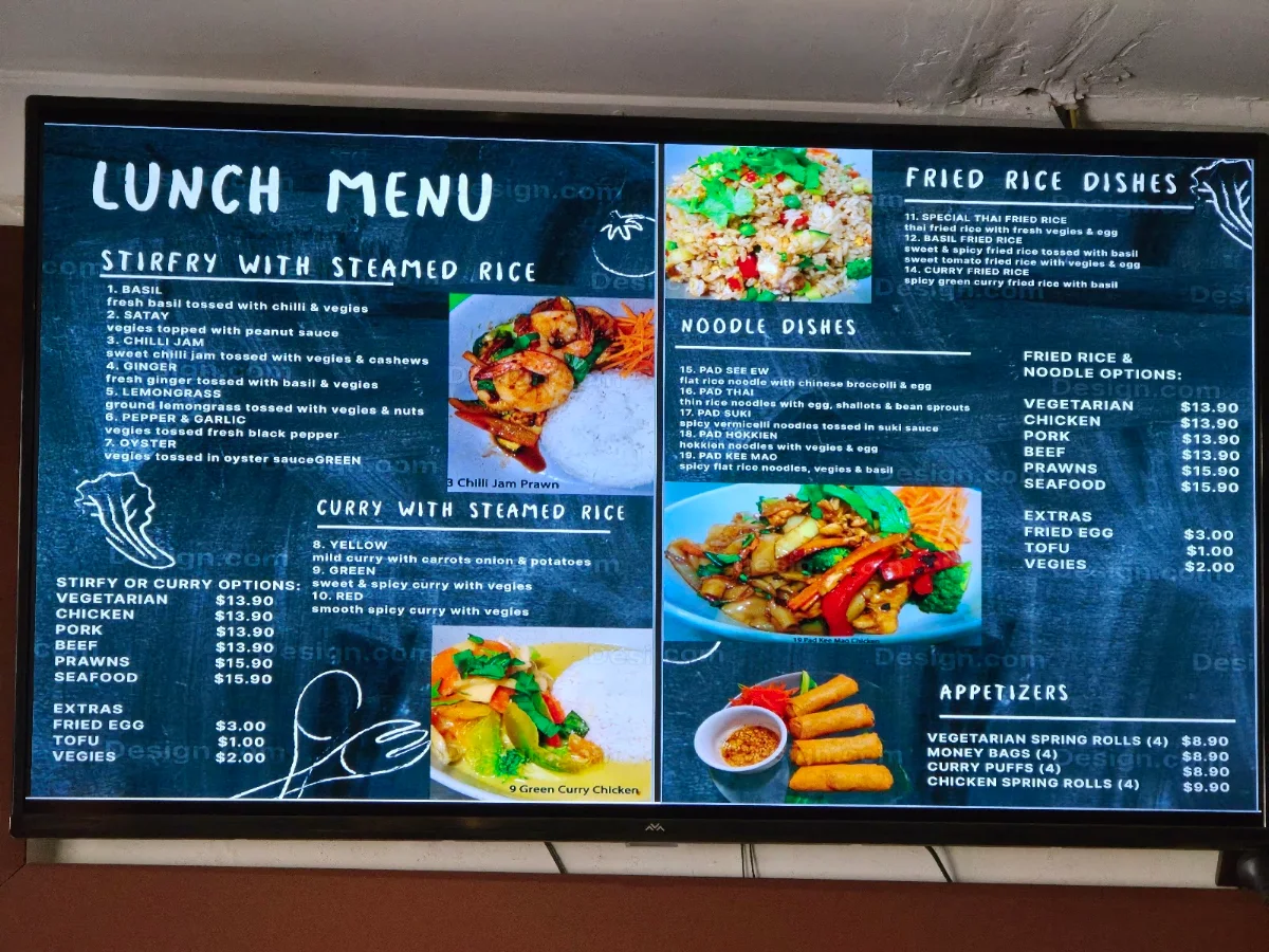 Menu, Lemongrass Takrai