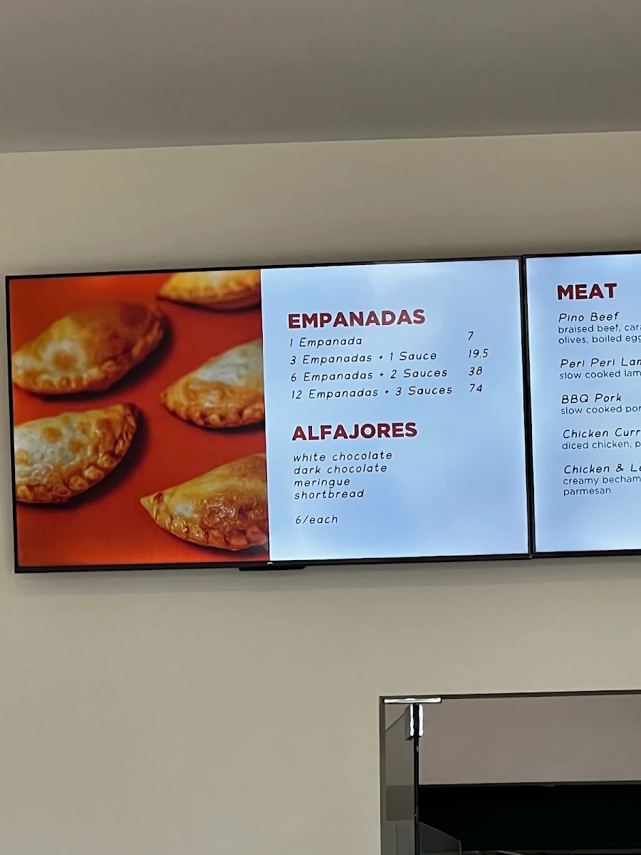 Menu, Pinos Empanadas