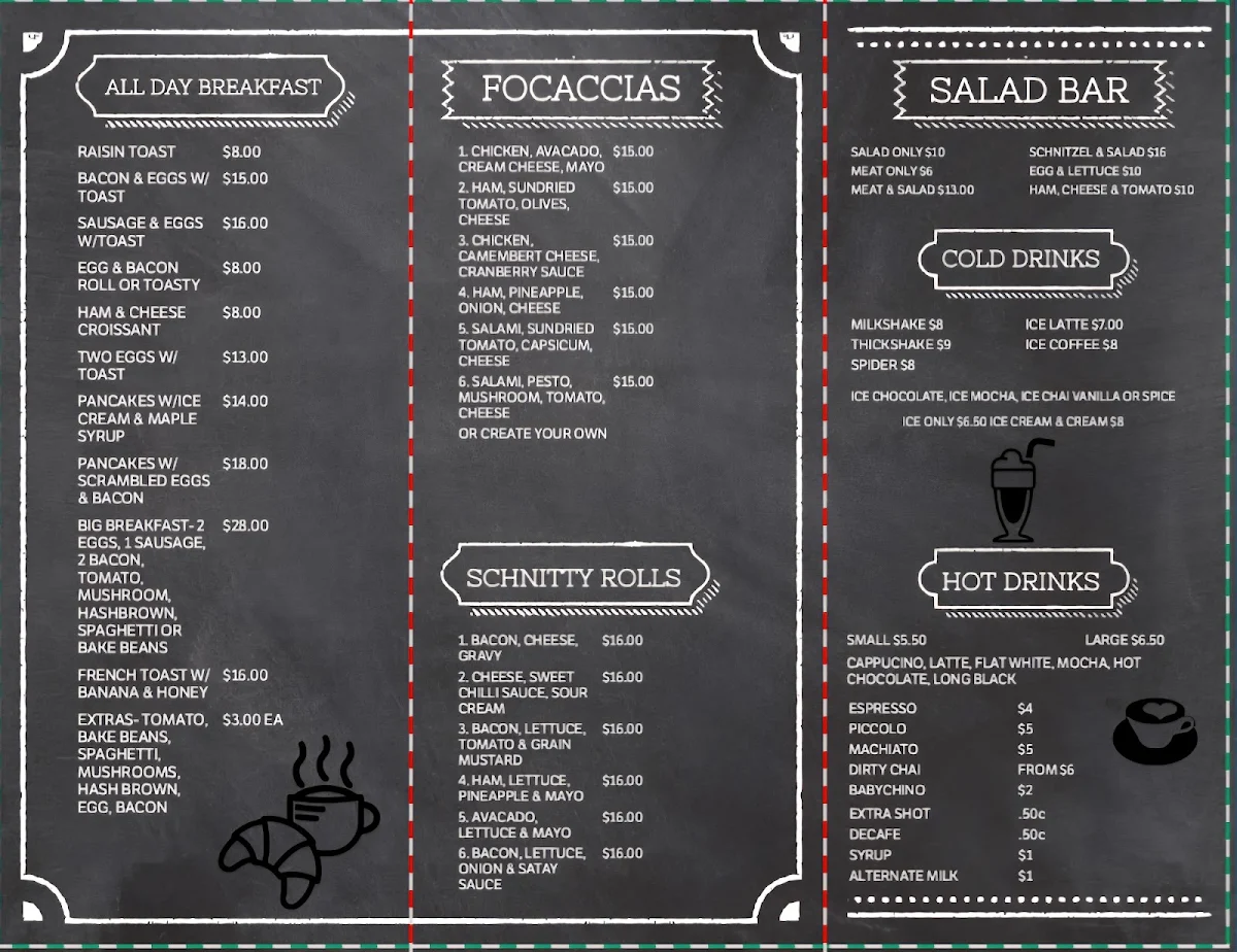Menu, The Lunchbox