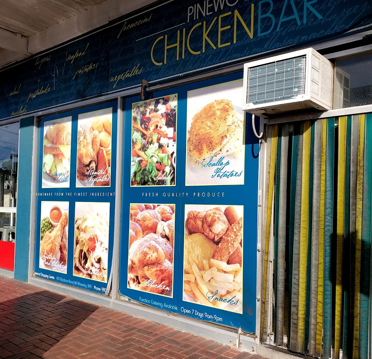 Menu, Pinewood Chicken Bar