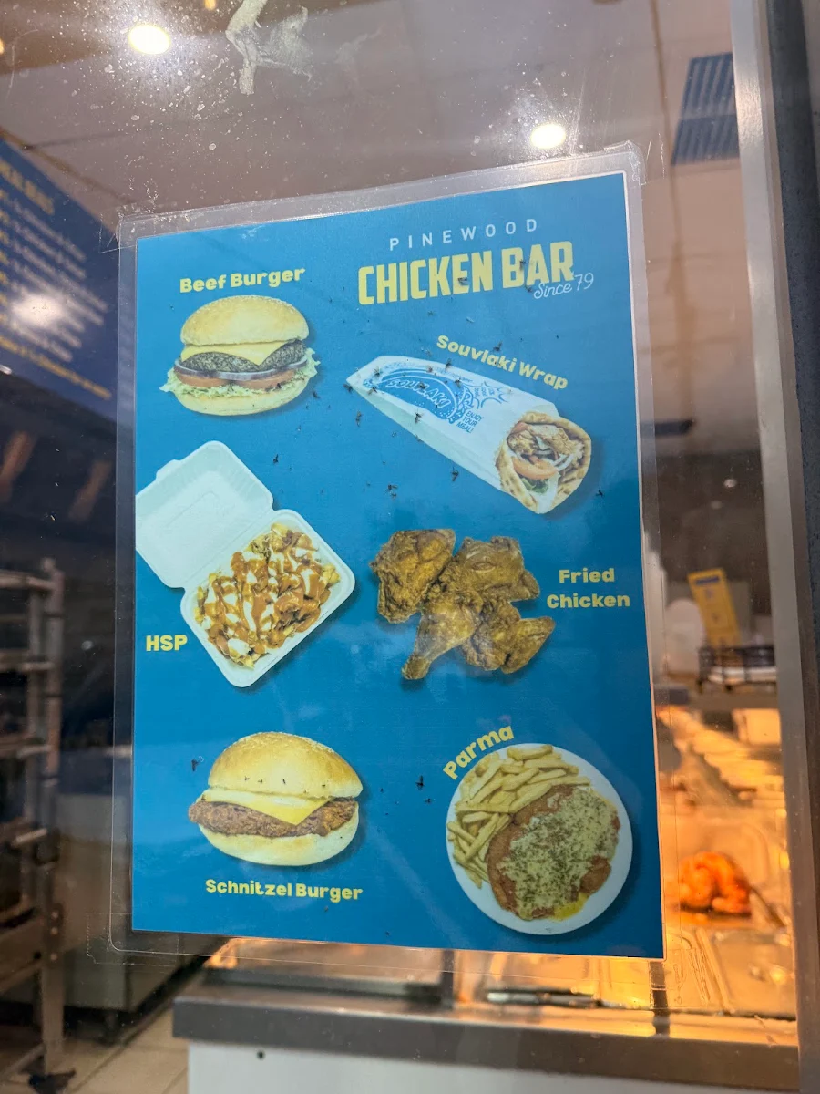 Menu, Pinewood Chicken Bar