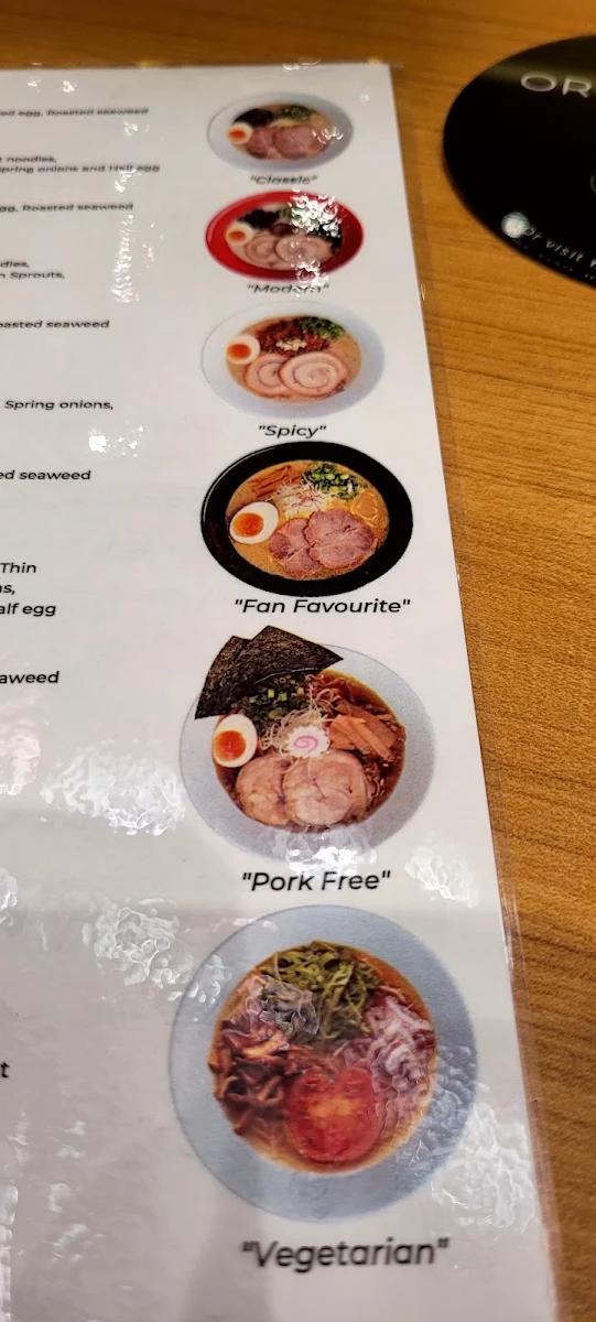 Menu, Ramen IPPUDO Chatswood