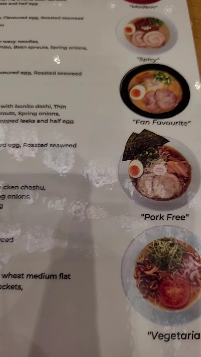 Menu, Ramen IPPUDO Chatswood