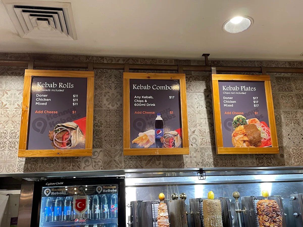 Menu, Kenny's Kebabs