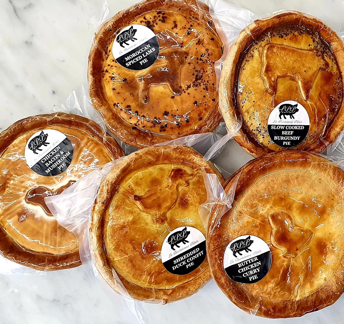 Menu, La Parisienne Pâtés